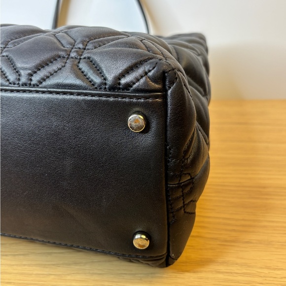 Kate Spade Astor Court “Elena” Black Quilted Leather Handbag Like New!!